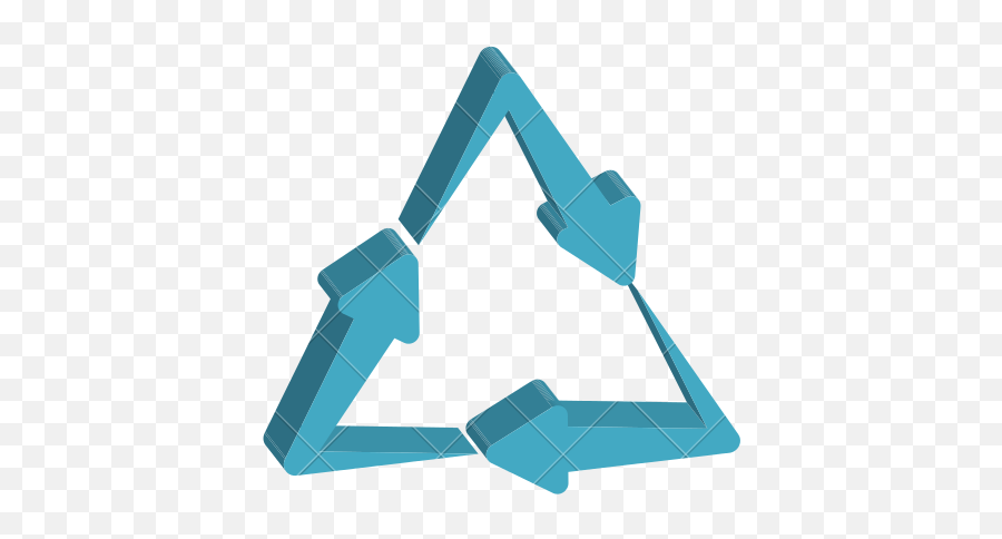 Triangle Icon Png - Triangle Logo With Arrows,Green Triangle Png