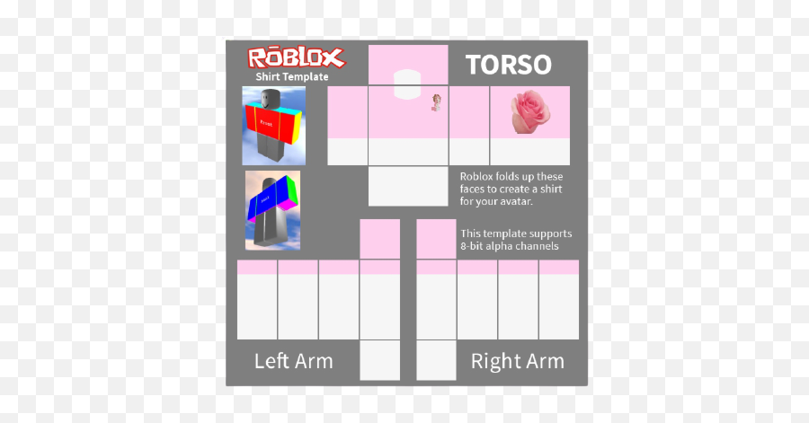 Aesthetic Roblox Shirt Template PNG Image Transparent