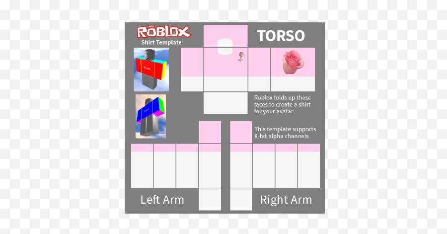 Aesthetic Roblox Shirt Template PNG Picture