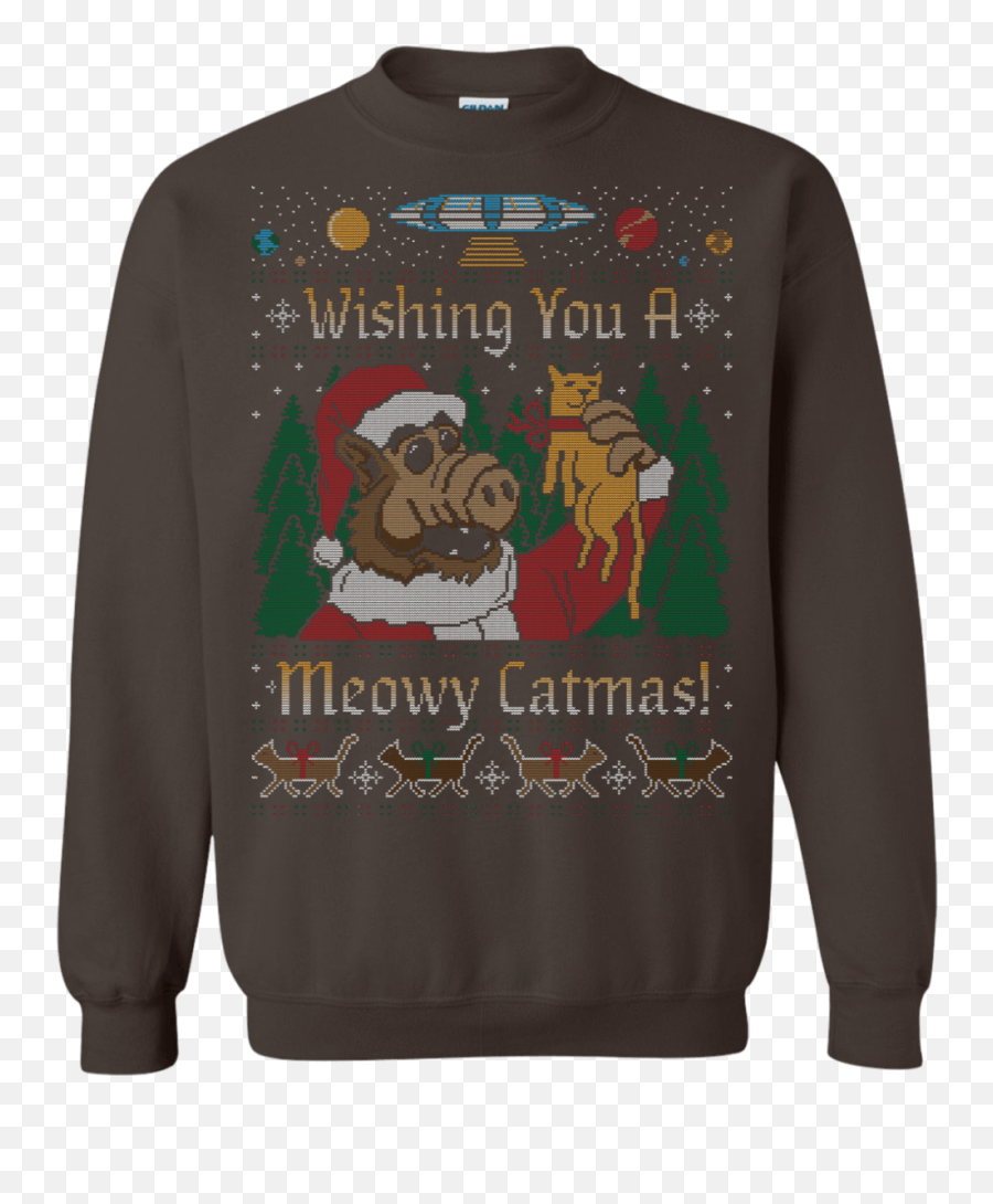Alf Sweater Crewneck Sweatshirt - Not Christmas Yule Png,Alf Png
