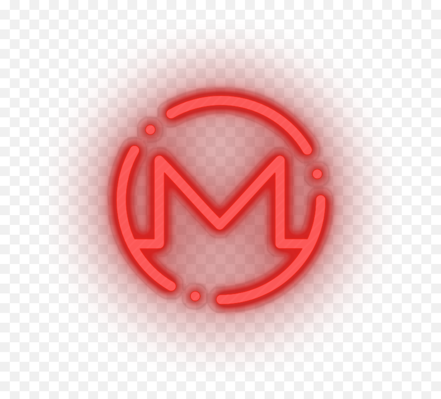 Monero Coin Neon Sign - Language Png,Monero Icon