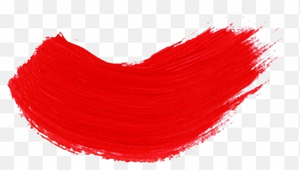 59 Red Paint Brush Stroke - Transparent Background png