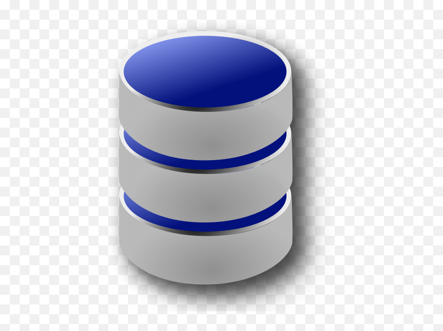 Vector Image Of Blue And Gray Database Symbol Free Svg - Database Server Icon Transparent Png,Servers Icon Png