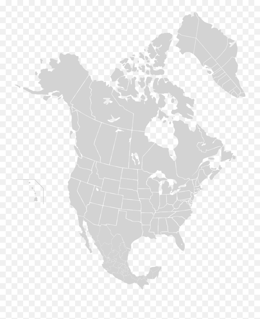 Level Political Division - United States Of Canada Map Png,North America Icon