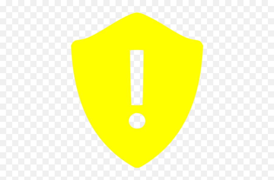 Yellow Warning Shield Icon - Dot Png,Windows 10 Remove Shield Icon