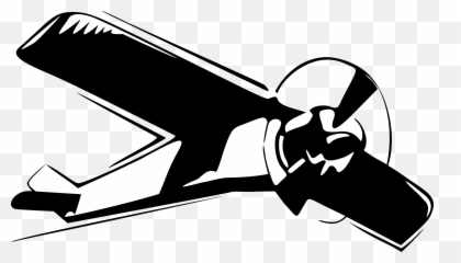 Airplane Propeller Aircraft - Airplane Stencil Png,Propeller Png