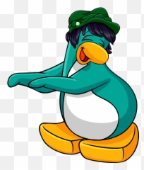 Club Penguin Back - Penguin Blue Cutouts png