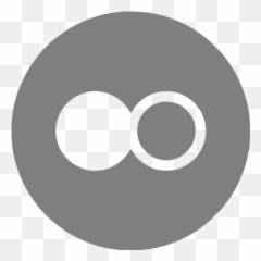 Gray Flickr 4 Icon - Free gray site logo icons Flickr Logo Grey Png