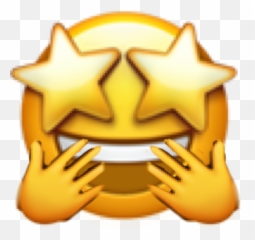 Starstruck Omg Ohmy Ohmygod Emojis Sticker By - Transparent Background Star Eyes Emoji png