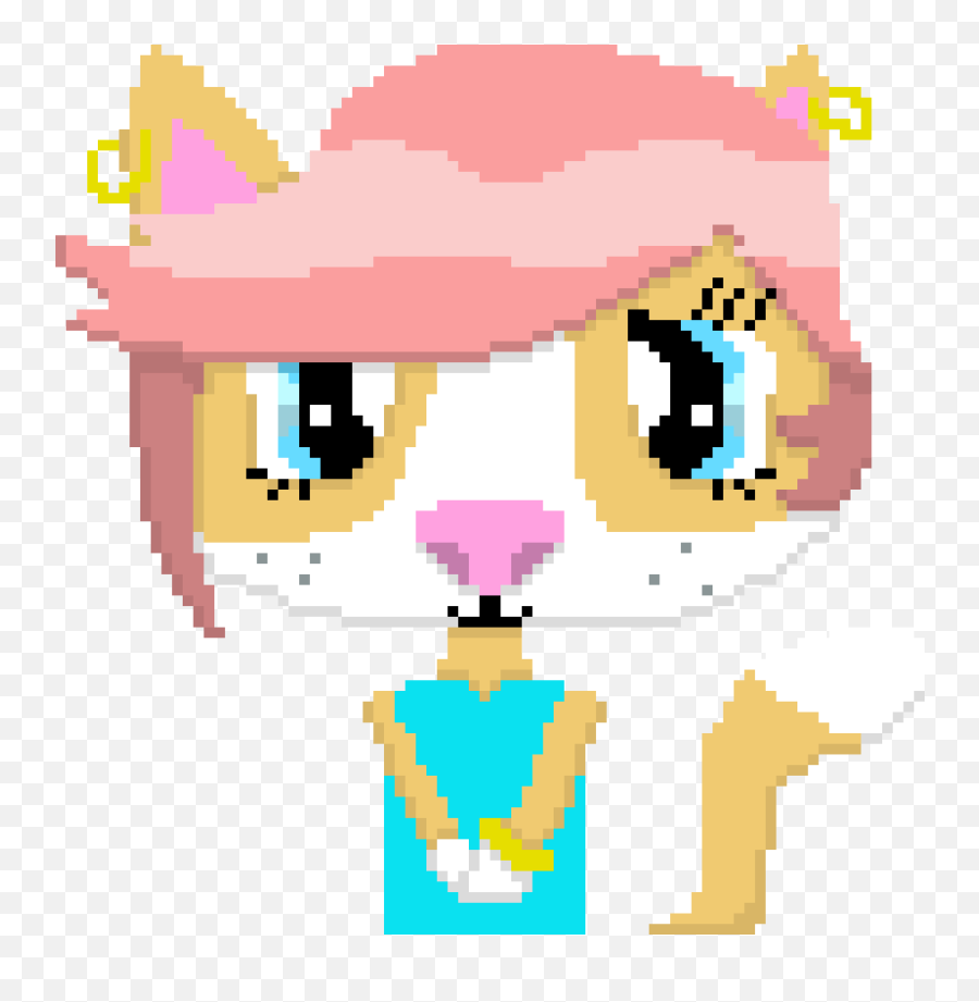 Pop Star Cat Pixel Art Maker - Fictional Character Png,Pop Icon