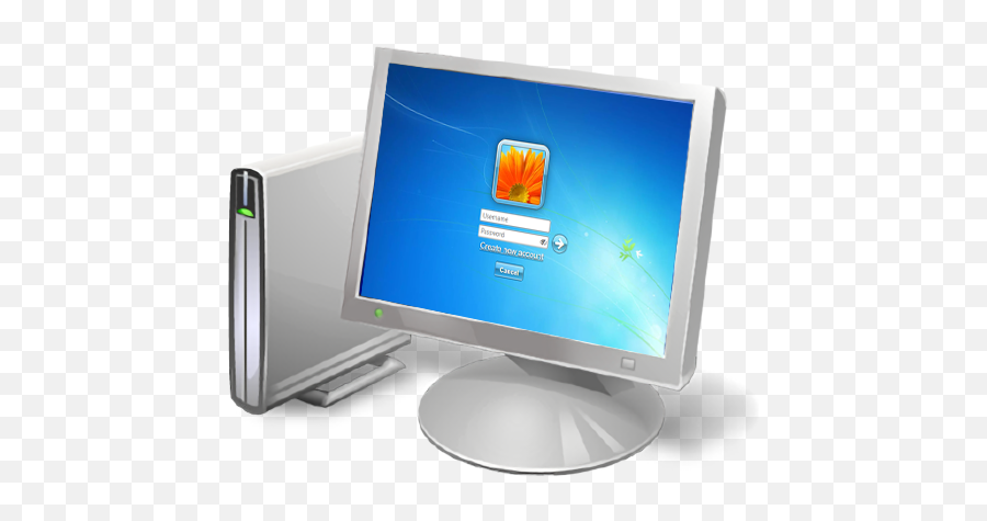 Win7 Simu Visnalize - Task Manager Logo Png,Show Computer Icon On Desktop Windows 10