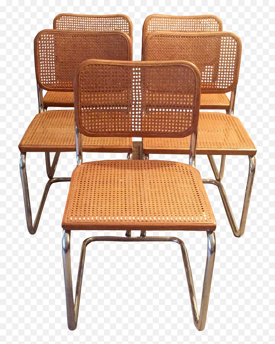 5 Cesca Side Chairs By Marcel Breuer For Knoll - Solid Back Png,Knoll Icon