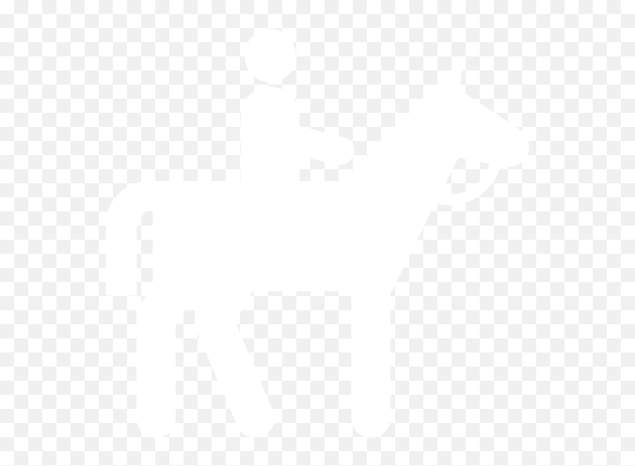 Horseback Riding Sign White Clip Art - Vector Horse Riding White Clipart Png,Horse Riding Icon