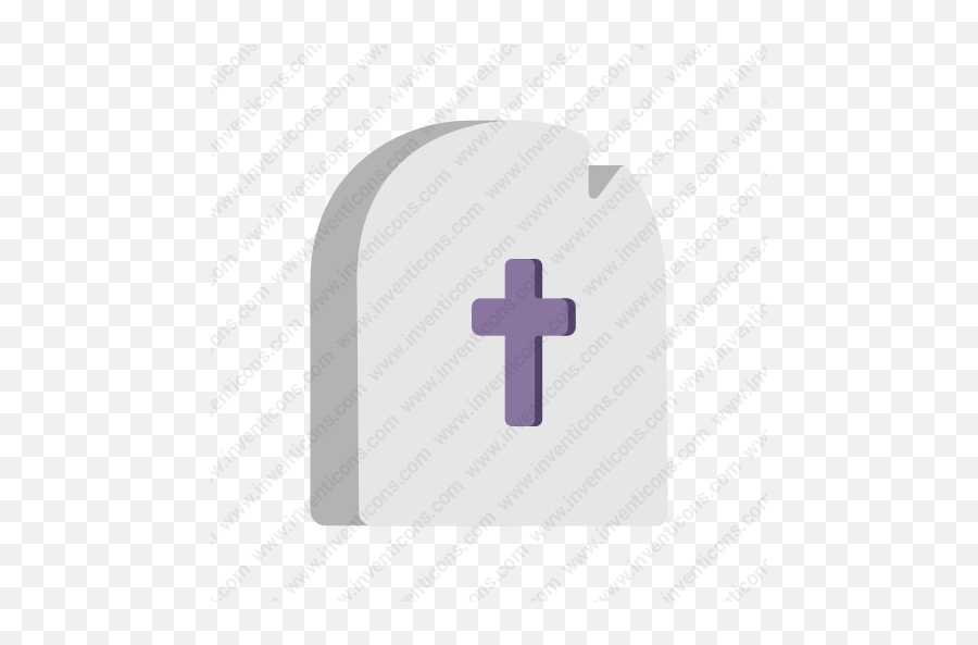 Download Tombstone Vector Icon Inventicons - Christian Cross Png,Tombstone Icon
