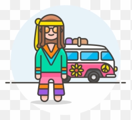 Hippie Male Icon Streamline Ux Free Iconset - Transparent Man Png