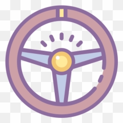 Steering Wheel Icon Cute Color Style Png
