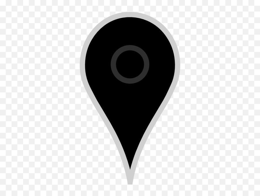 Google Map Pointer Black Clip Art - Vector Clip Circle Png,Google Logo Black And White
