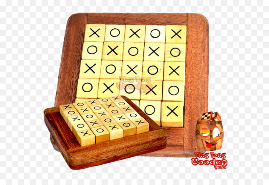 Cross Road Tic Tac Toe Quixo Strategy Game - Jeux Tic Tac Toe En Bois Png,Wooden Cross Png