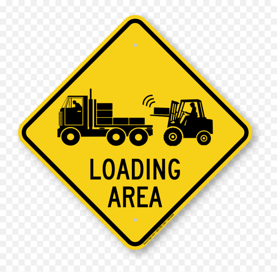 Loading Area Caution Sign Sku K2 - 0406 Traffic Calming Ahead Sign Png,Caution Sign Png
