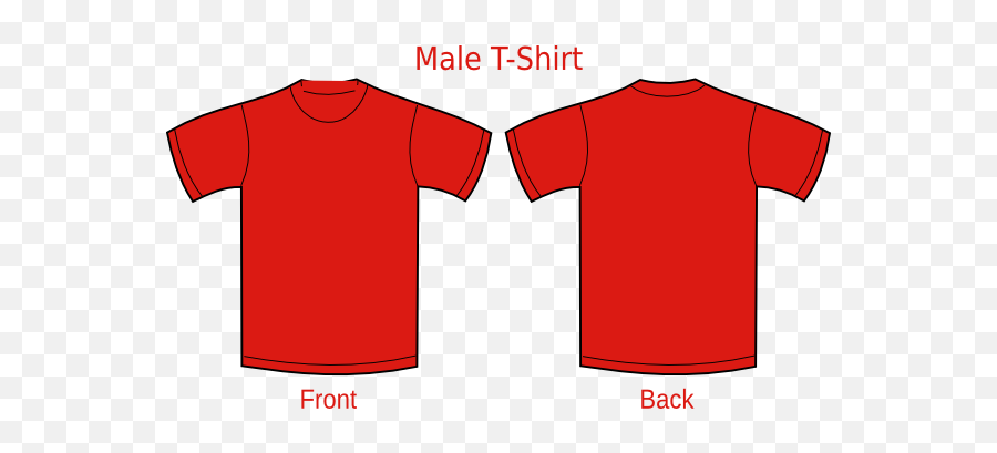 Download T Shirt Png Red Image With - Red Plain Tshirt Design,Red T Shirt Png