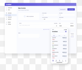 Crater - Open Source Invoicing App Screenshot Png,Crater Png