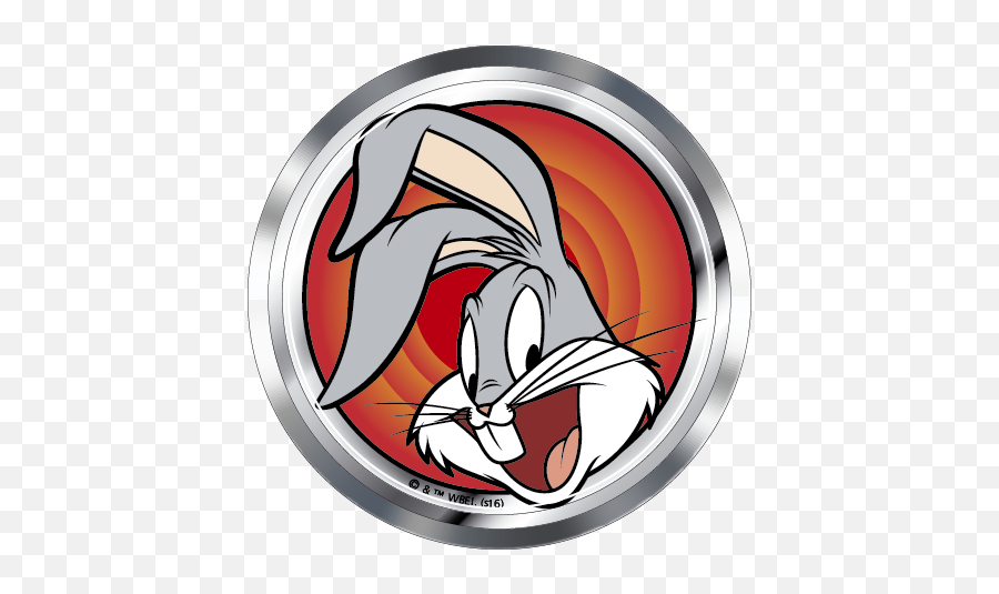 Looney Tunes Bugs Bunny Premium 3d Chrome Decal Sticker Badge Emblem - Fan Emblems Looney Tunes Png,Warner Bros. Pictures Logo