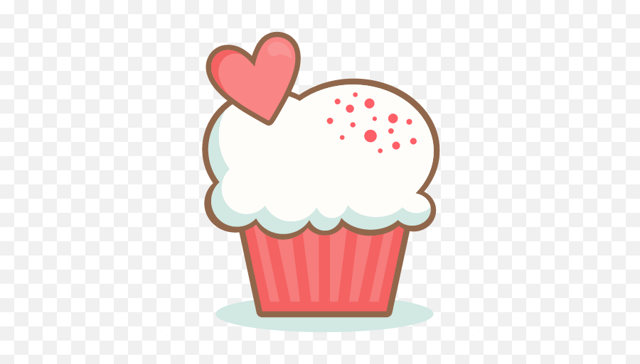 Valentine Cupcake Scrapbook Cuts Svg Cutting Files Doodle - Valentines Cupcake Clip Art Png,Cuts Png