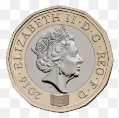 New British Pound Coin Transparent Png - 1 Pound Coin Uk,Coin Transparent