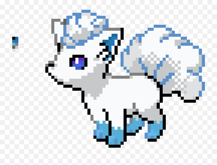 Alolan Vulpix - Grid Paint Alolan Vulpix Pixel Art Png,Vulpix Png Alolan Vulpix - Grid Paint Alolan Vulpix Pixel Art Png,Vulpix Png