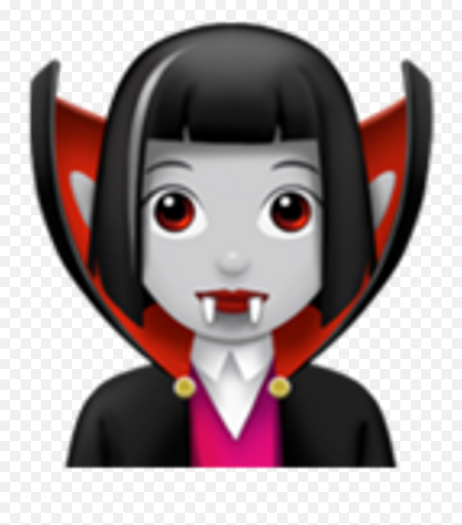 Emoji Vampire Transparent Cartoon - Jingfm Girl Vampire Emoji Png,Vampire Transparent