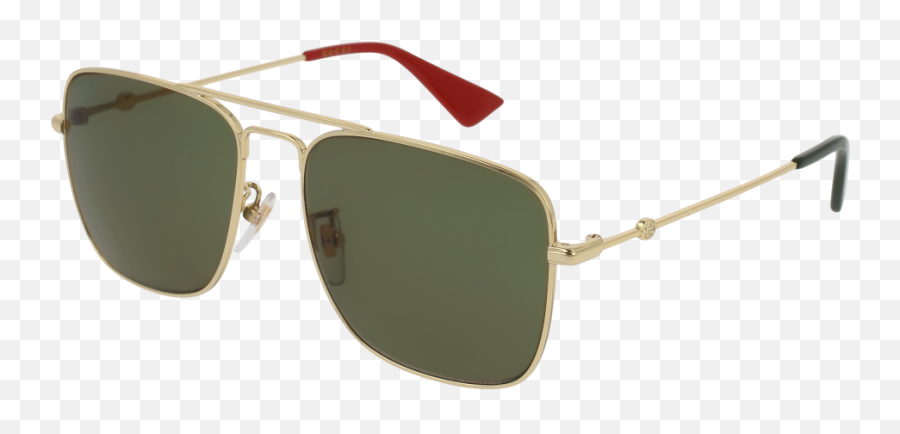 Gucci - Gg0108s003 Gold Sunglasses Green Lenses Gold Png,Clout Goggles Transparent