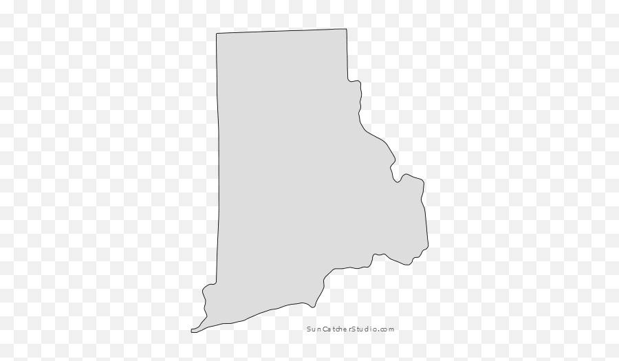Rhode Island - Map Outline Printable State Shape Stencil Rhode Island State Shape Png,Us Map Outline Png