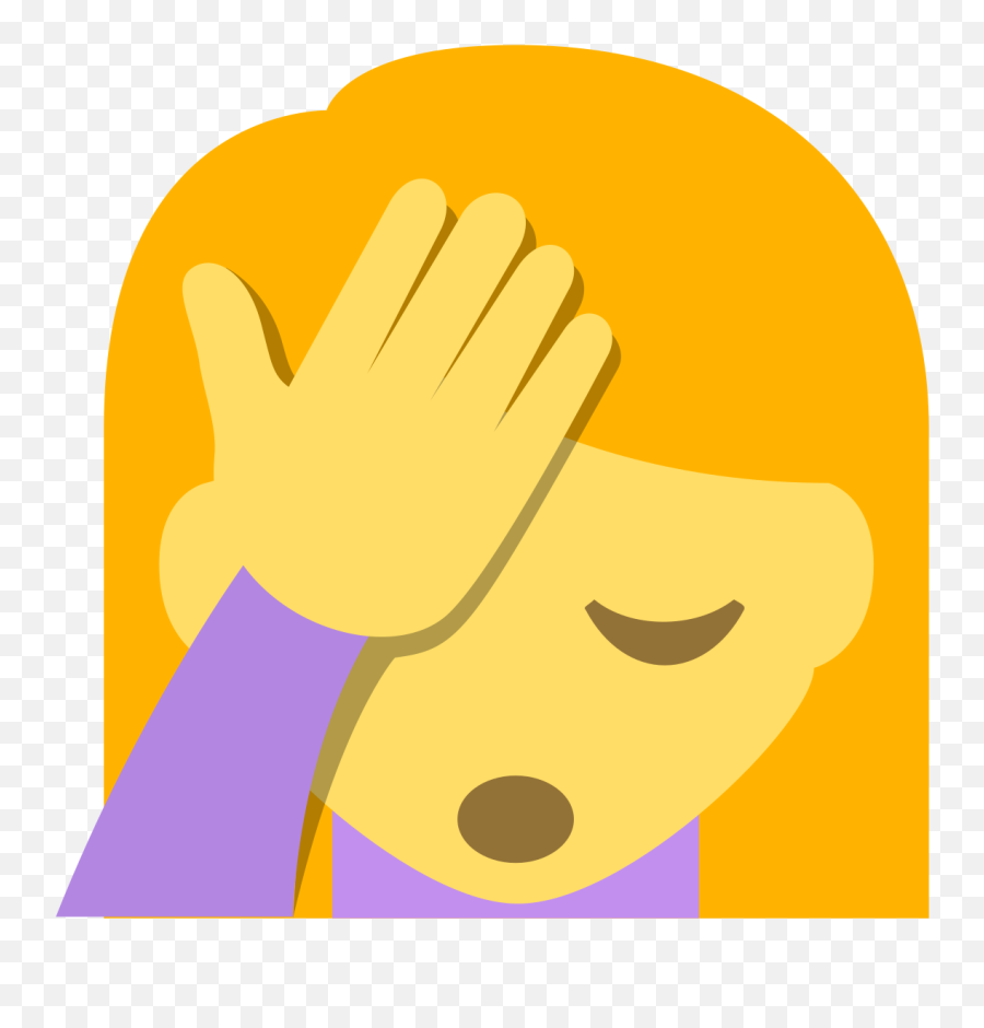 Emojione 1f926 - Can T Believe It Emoji Png,Facepalm Emoji Png