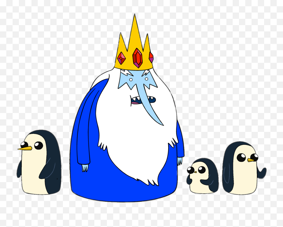 Adventure Time The Ice King And Penguins Transparent Png - Ice King Adventure Time,Penguin Transparent