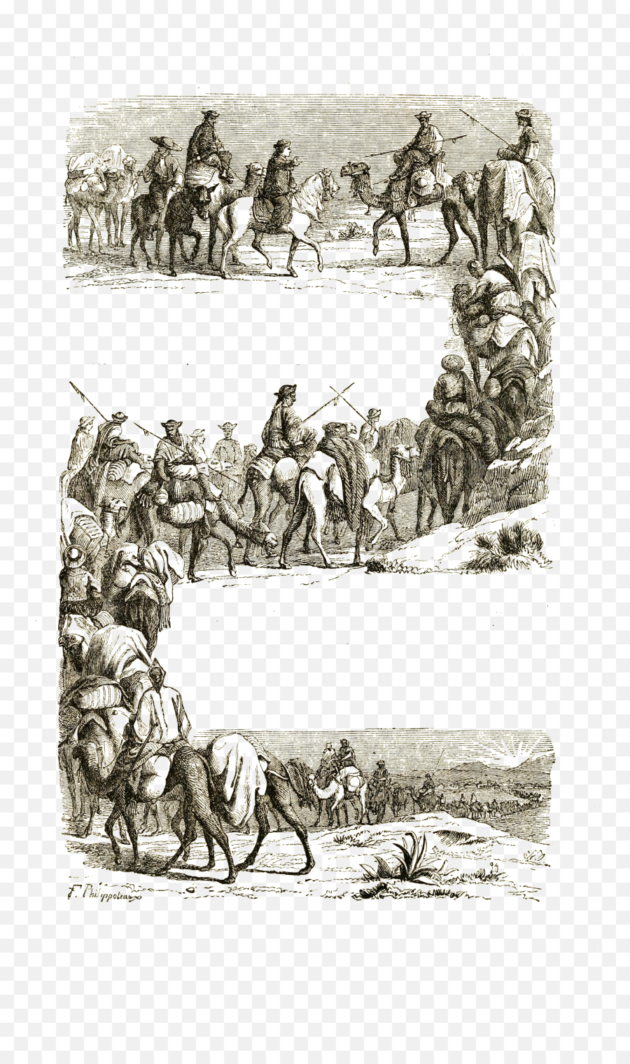 Tttc Vol I 132 Caravan Crossing - Illustration Png,Desert Png