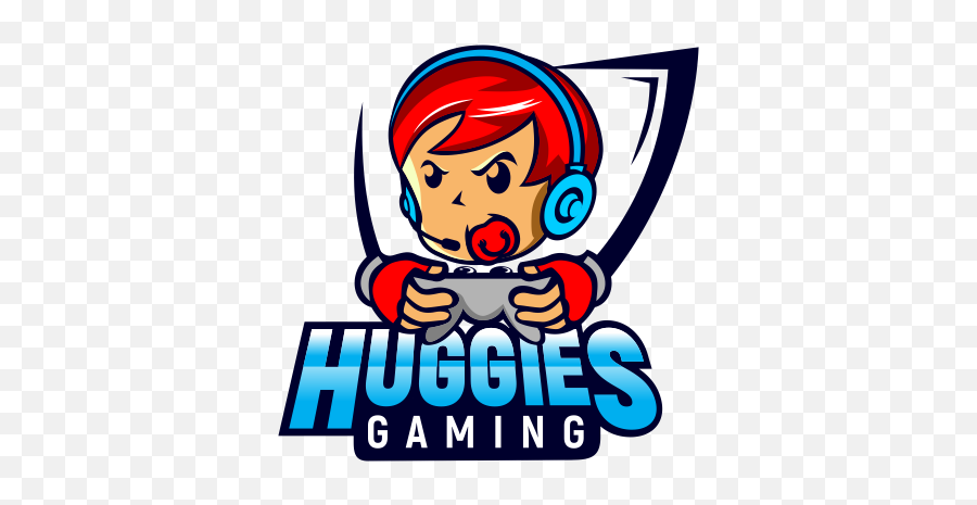 Huggies Gaming Logo Design - Clip Art Png,Gaming Logo