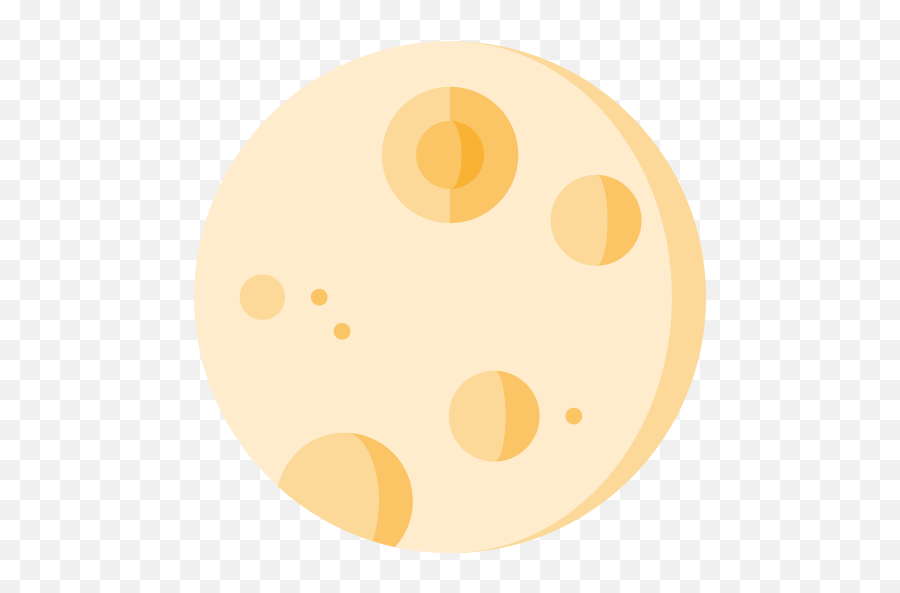 Flat Moon Icon Png
