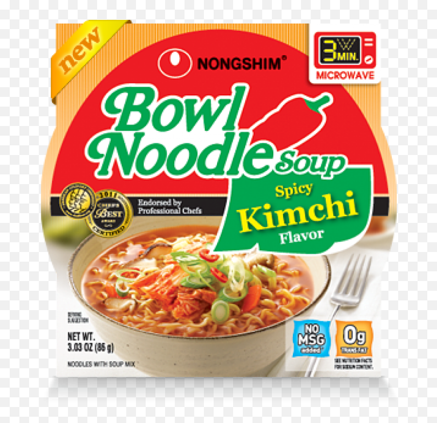 Nongshim Kimchi Flavor Noodle Bowl - Bowl Noodle Spicy Kimchi Png,Kimchi Png