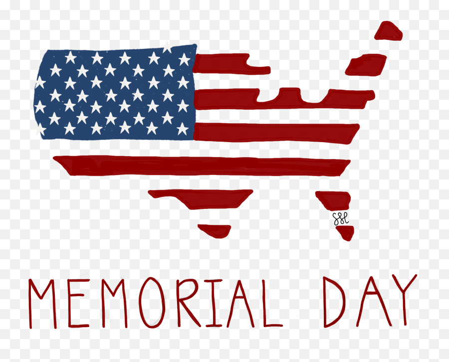 Happy Memorial Day 2020 - Black And White American Flag Usa Shape Png,Memorial Day Png