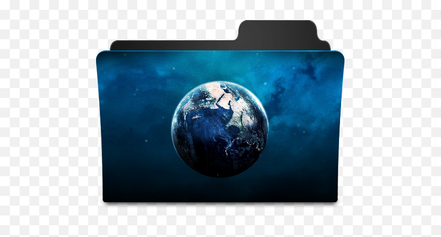 Blue Earth Icon - Goodies Folder Icons Softiconscom Planet Earth Folder Icon Png,Earth Icon Png
