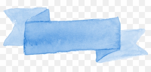 8 Blue Watercolor Ribbon Banner - Banner Blue Ribbon Png,Blue Ribbon Png