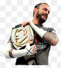 Cm Punk World Number 1 Wrestler - Cm Punk Png With Wwe Championship,Cm Punk Png