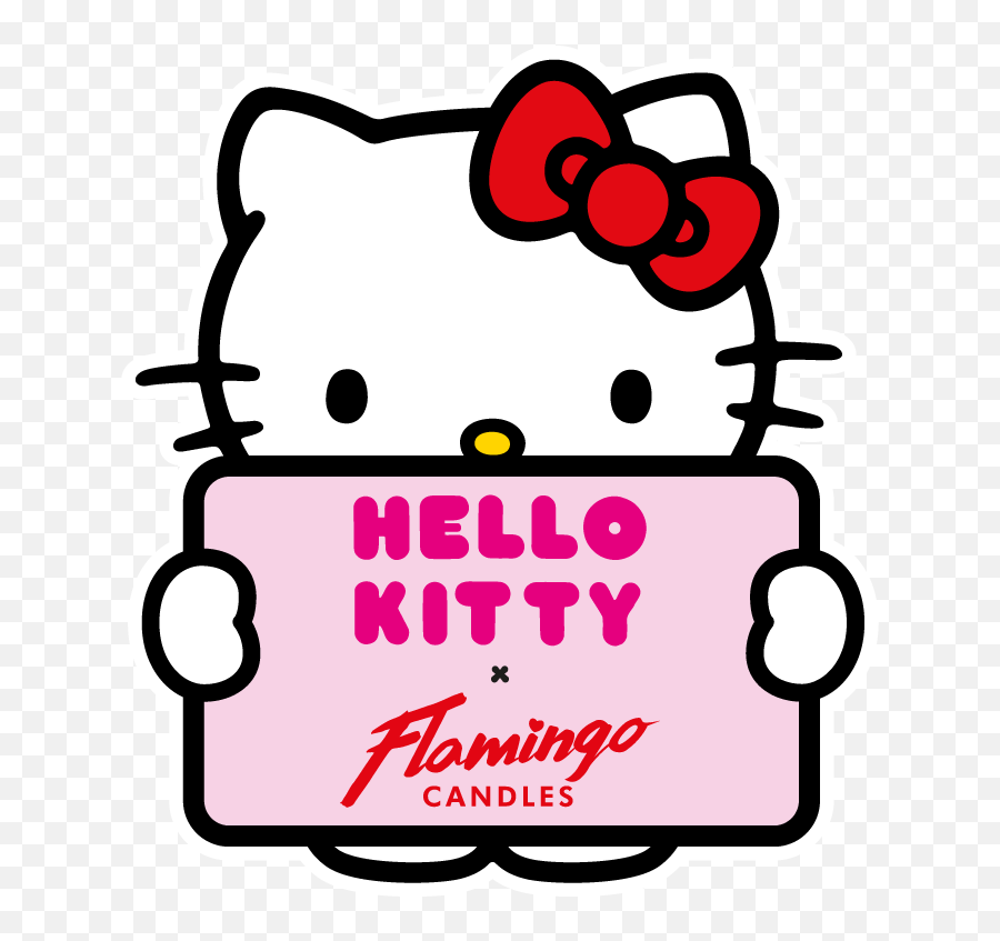 Hello Kitty X Flamingo Candles Signup - Hello Kitty Stickers Guitar Png,Hello Kitty Logo