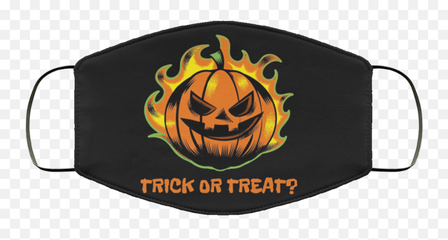 Trick Or Treat Halloween Pumpkin Face Mask - Halloween Design For T Shirt Png,Pumpkin Face Png