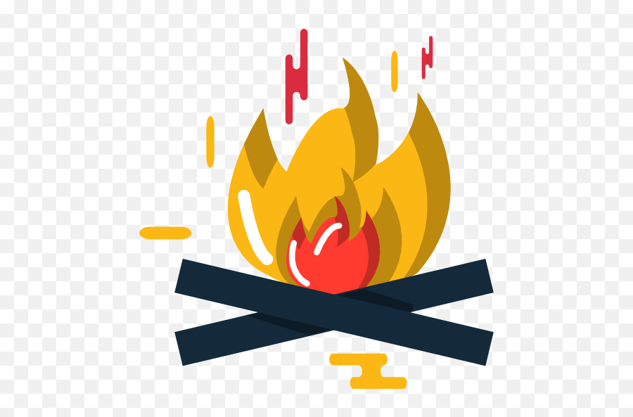 Burn Flame Bonfire Camping Nature Hot Campfire Icon - Feu Icons Png,Campfire Icon