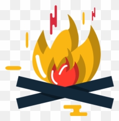 Burn Flame Bonfire Camping Nature Hot Campfire Icon - Feu Icons png