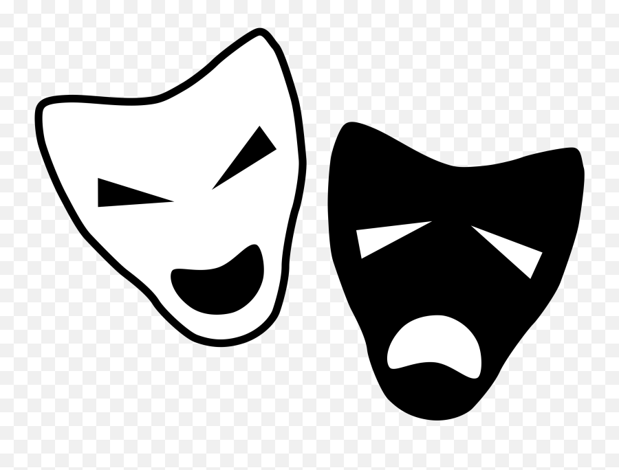 Theatre - Dramaclipartblackandwhitemaskspng Laugh Now Cry Later Clipart,Nanowrimo Icon