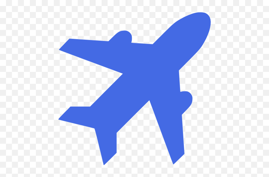 Royal Blue Airport Icon - Clipart Silhouette Airplane Png,Aiport Icon