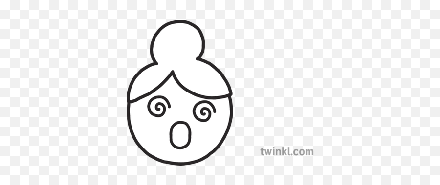 Eyes Whirling Shocked Emoji People Planit Maths Y2 Number - Line Art Png,Pensive Emoji Transparent