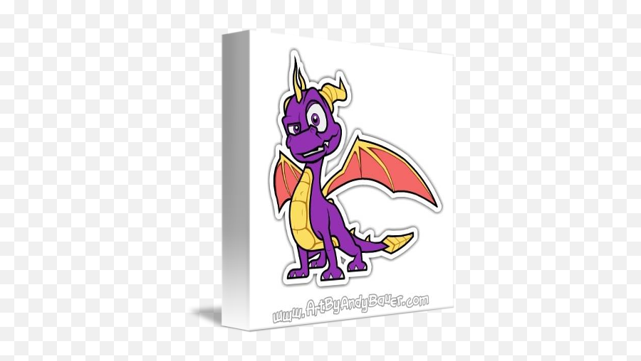 Spyro The Dragon By Andy Bauer - Cartoon Png,Spyro Png